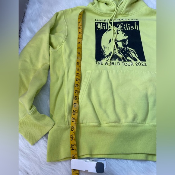 Billie Eilish World Tour 2022 Yellow Hoodie - Picture 6 of 14
